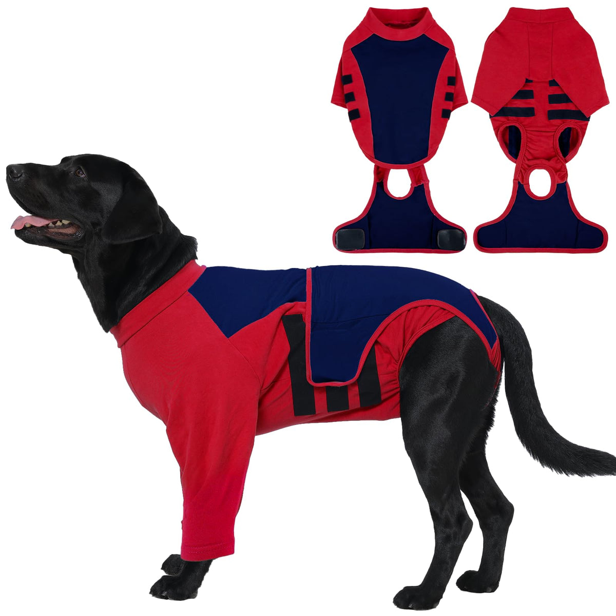 LeLePet combinaison rétablissement chien, tissu doux pour peau sensible et confort