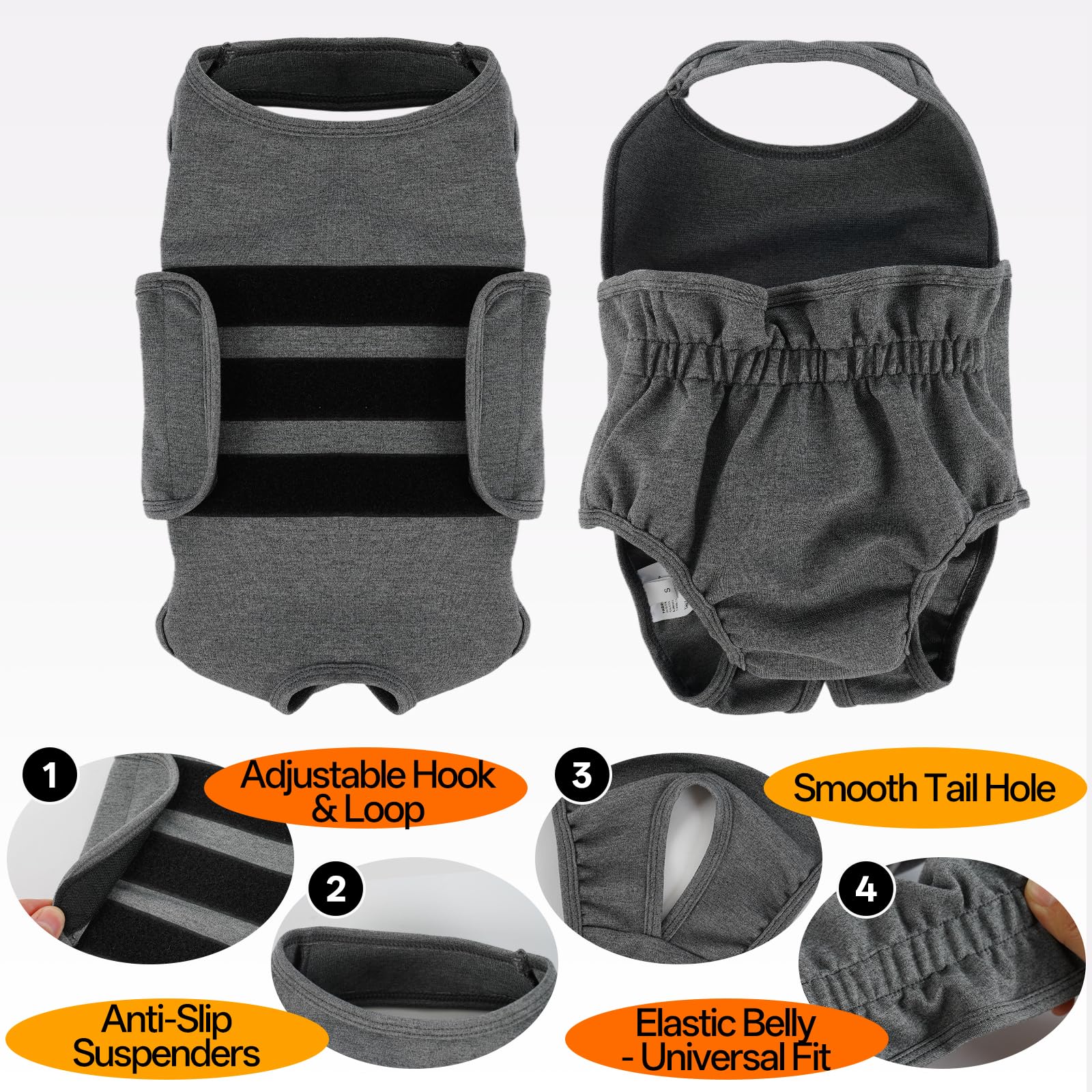 LeLePet couches pour chien avec bretelles pour une tenue stable