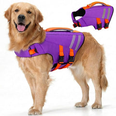 LeLePet gilet de natation chien – face vue, soutien flottant optimal lors des baignades.