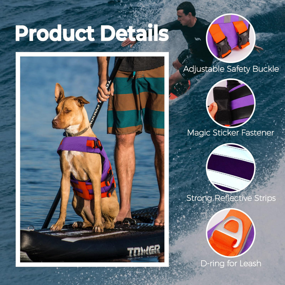 LeLePet gilet natation chien – reglages, ajuste facilement pour un confort sûr.
