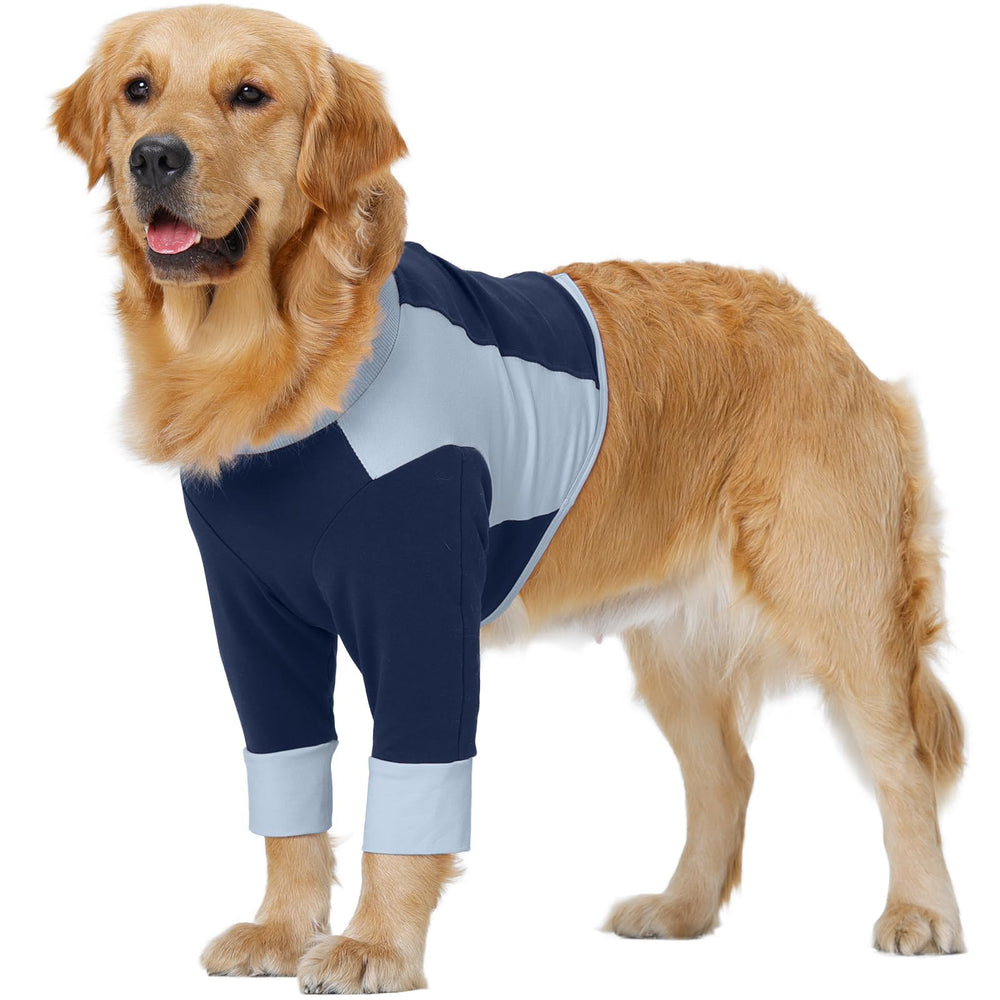 LeLePet Recovery Suit protège les coudes et pattes avant pour une récupération ciblée.