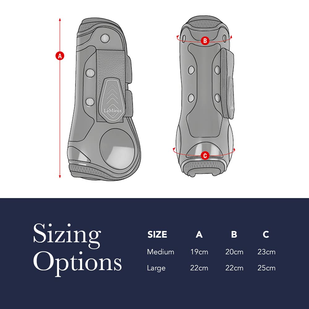 LeMieux Impact Responsive bottes tendon noir taille large – entretien simple pour revenir rapidement à l’entraînement.