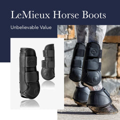 LeMieux Impact Responsive bottes tendon noir taille large – ventilation efficace pour éviter la surchauffe.