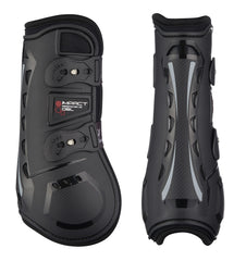 LeMieux Impact Responsive bottes tendon noir taille large – soutien durable lors de trot et saut.