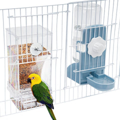 lemtrflo abreuvoir-nourriture-automatique dans cage, système clair et pratique.