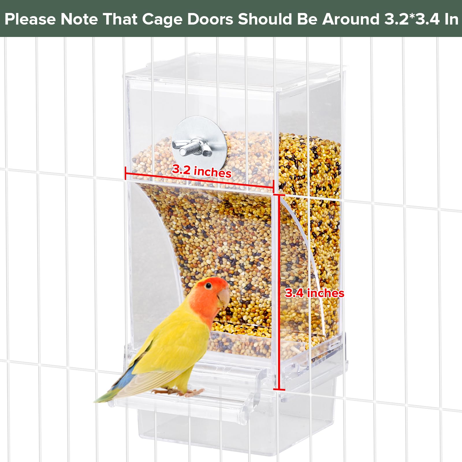 Lemtrflo conçu pour oiseaux moyenne-grande, idéal pour calopsittes et perruches.
