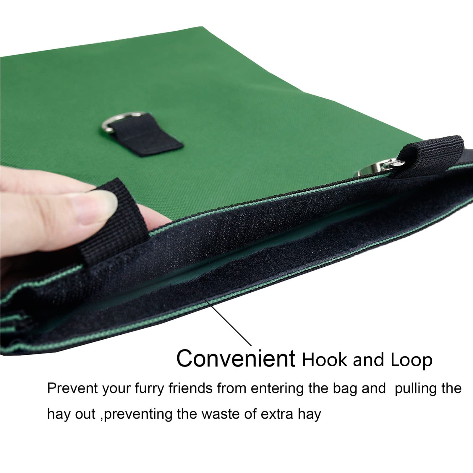 Sac Lenpestia de rangement de foin pour petits animaux noir conçu pour usage quotidien.