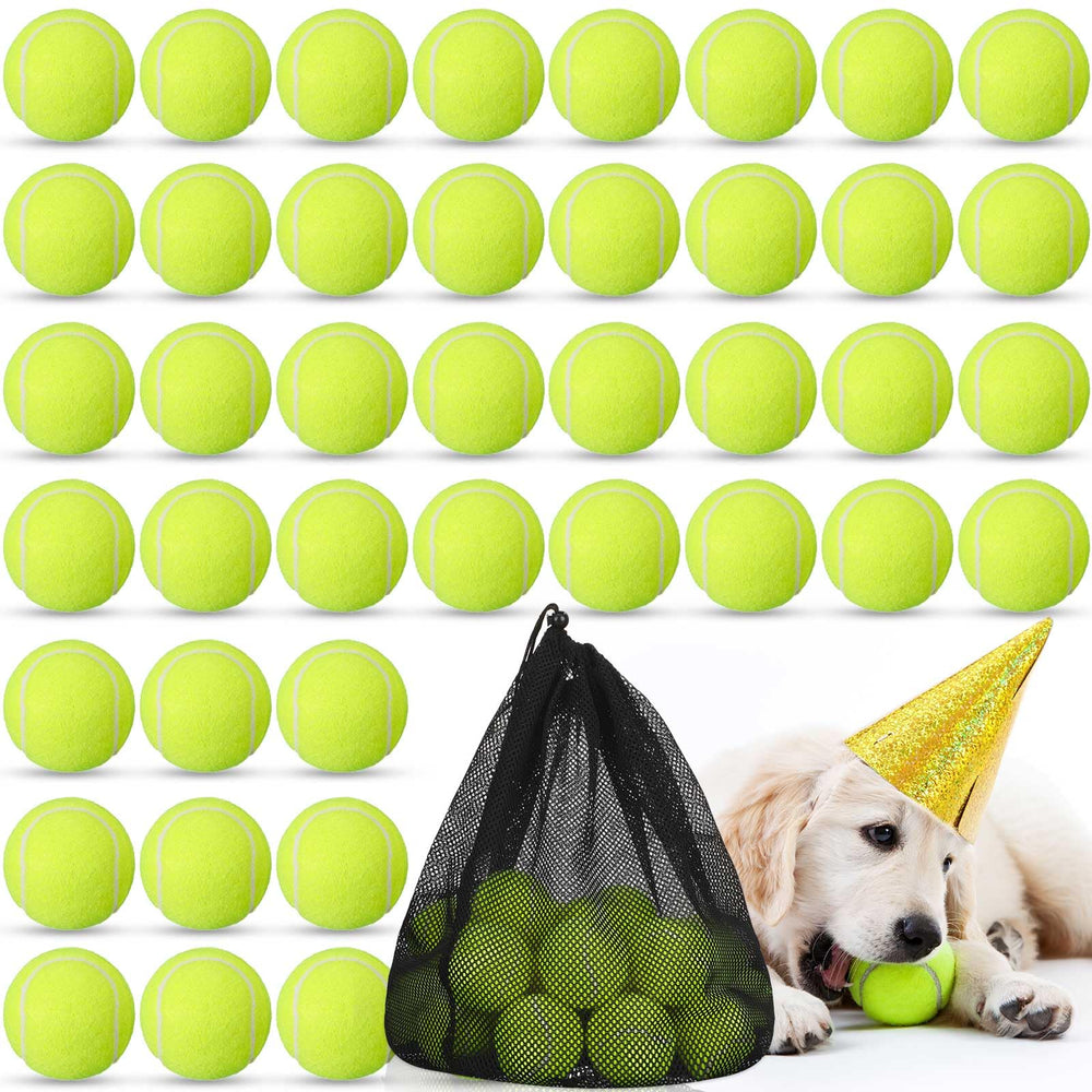 Lenwen balles tennis chien paquet de 50 pour entrainement et jeu