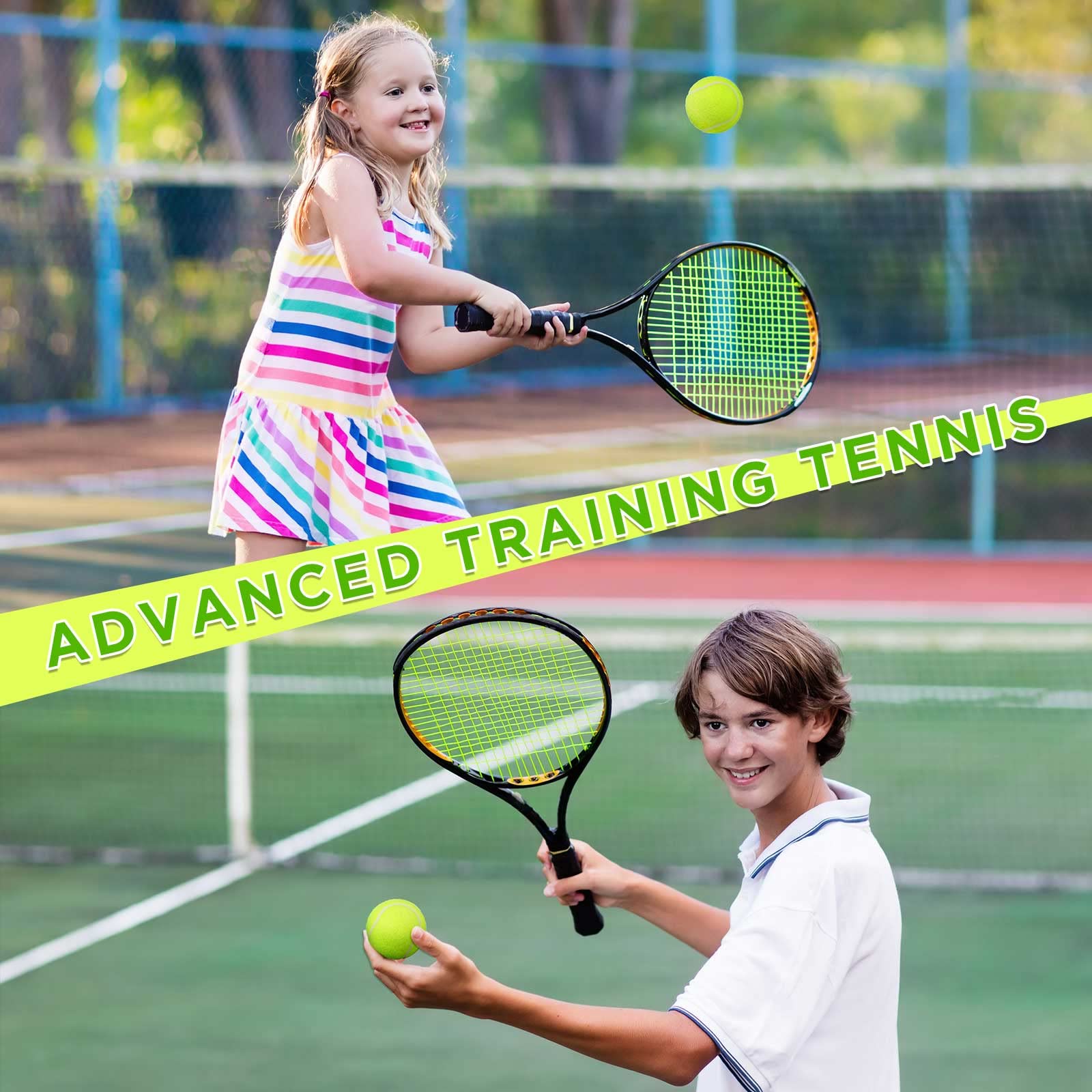 Lenwen balles tennis chien couleurs fluo attirant l attention