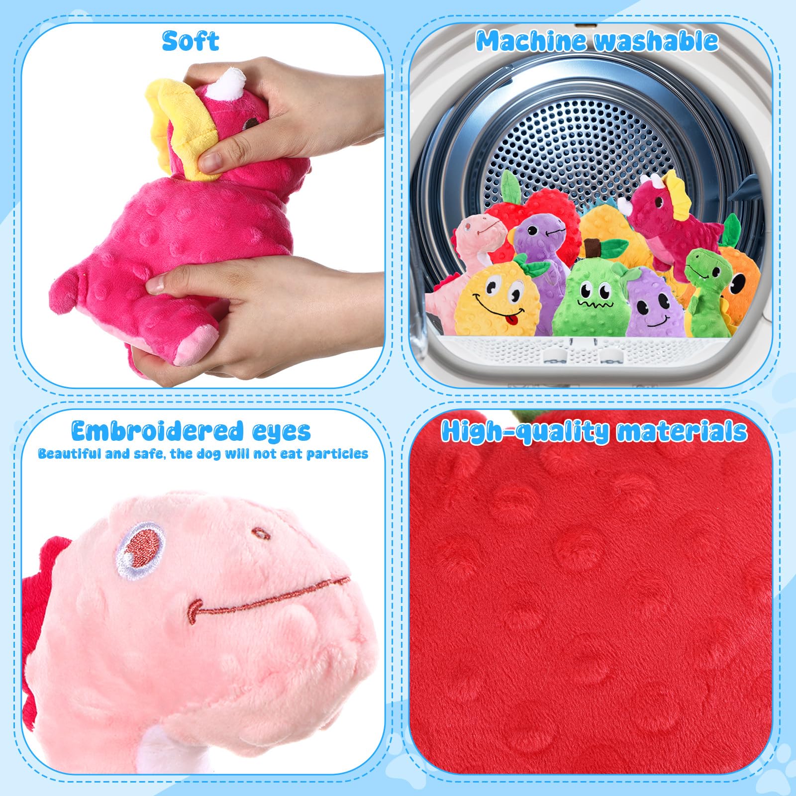 Lenwen jouets corduroy doux – toucher agréable et résistance renforcée pendant le jeu.