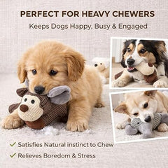Leocfy chien-sifflet: texture en lin pour mordiller en douceur