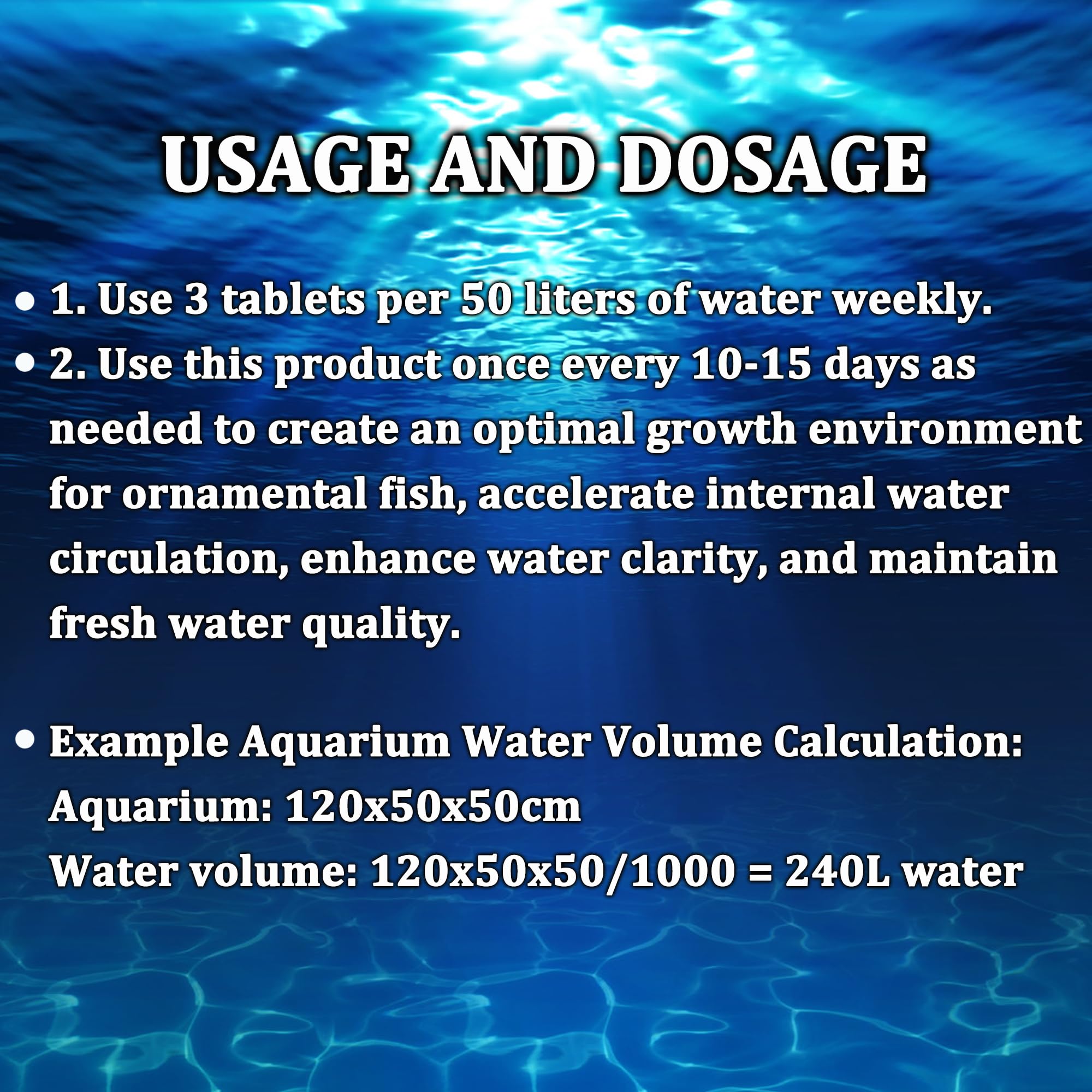 LeoTube tablettes-dosage-semaine-50l guide simple pour 50 litres