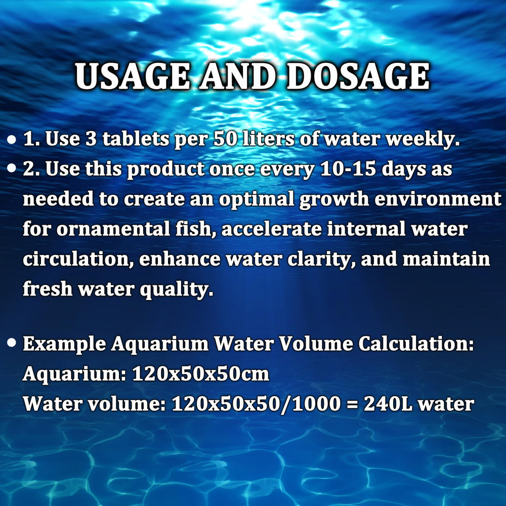 LeoTube tablettes-dosage-semaine-50l guide simple pour 50 litres