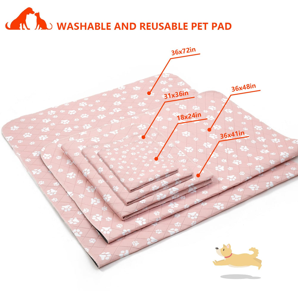 Lepark fond anti-dérapant du tapis pipi chien rose, stabilité et prévention des fuites.
