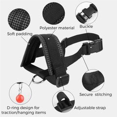 Muselière Lepark nylon ajustable pour un maintien sûr sur le museau