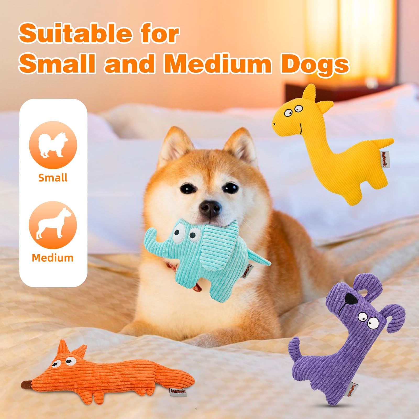 Lepawit jouet chien peluche idée cadeau pour moments d’intérieur heureux.