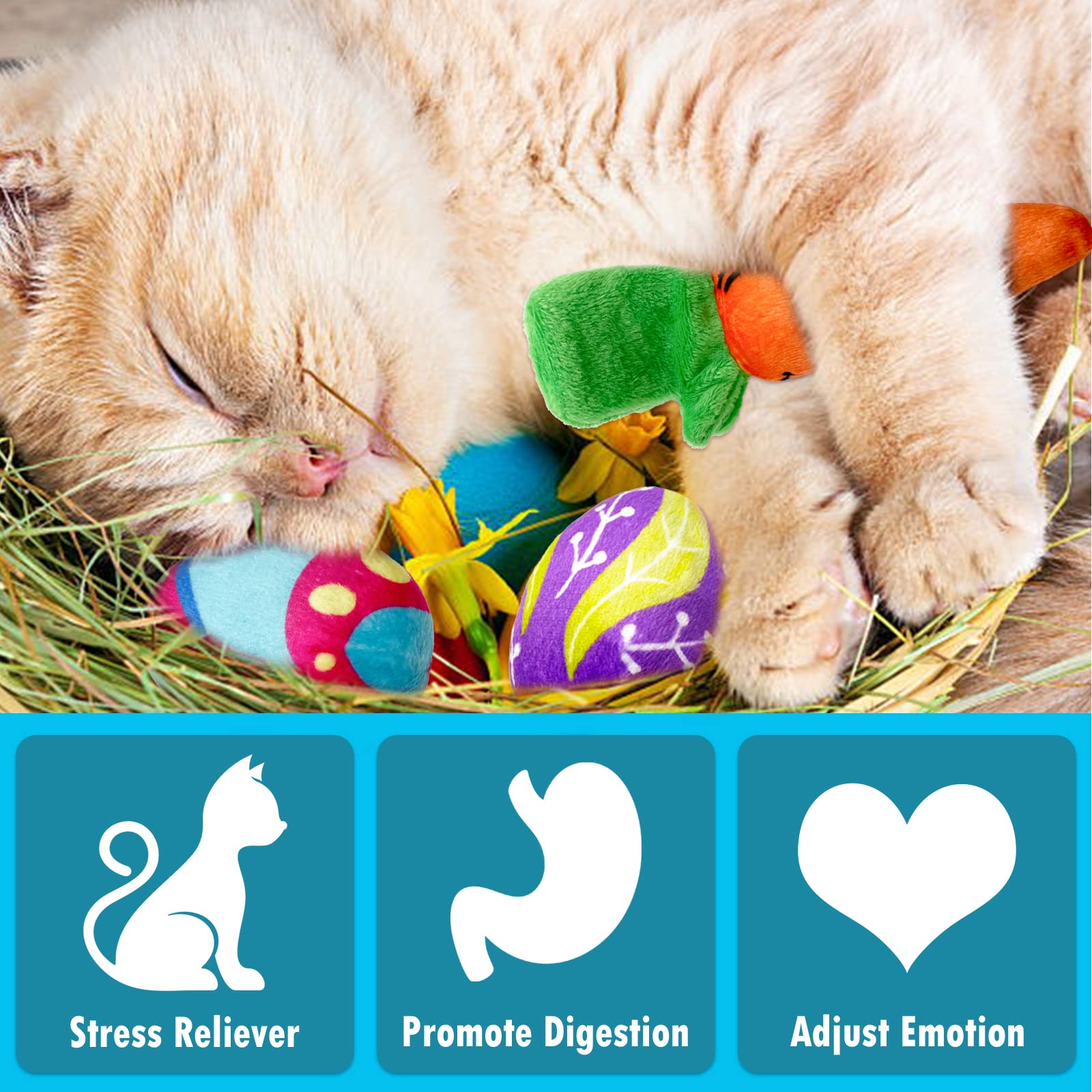 Ensemble de Pâques Lepawit, cadeau idéal pour chats d’intérieur