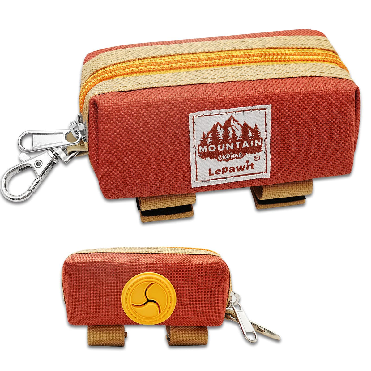 Porte-sacs Lepawit zippé, ramassage facilité lors de la promenade.
