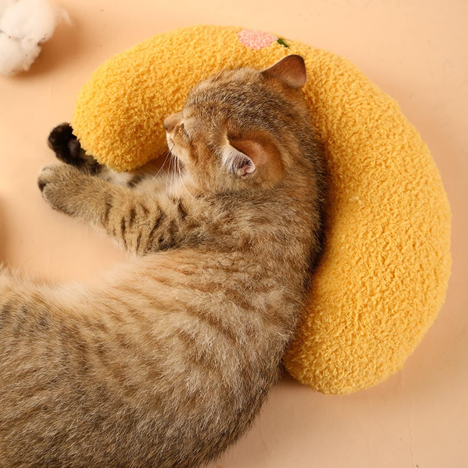 Les Arbres Fair coussin chat demi-donut relaxation aide au repos