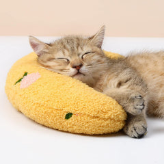 Les Arbres Fair coussin chat demi-donut velours détente pelucheuse