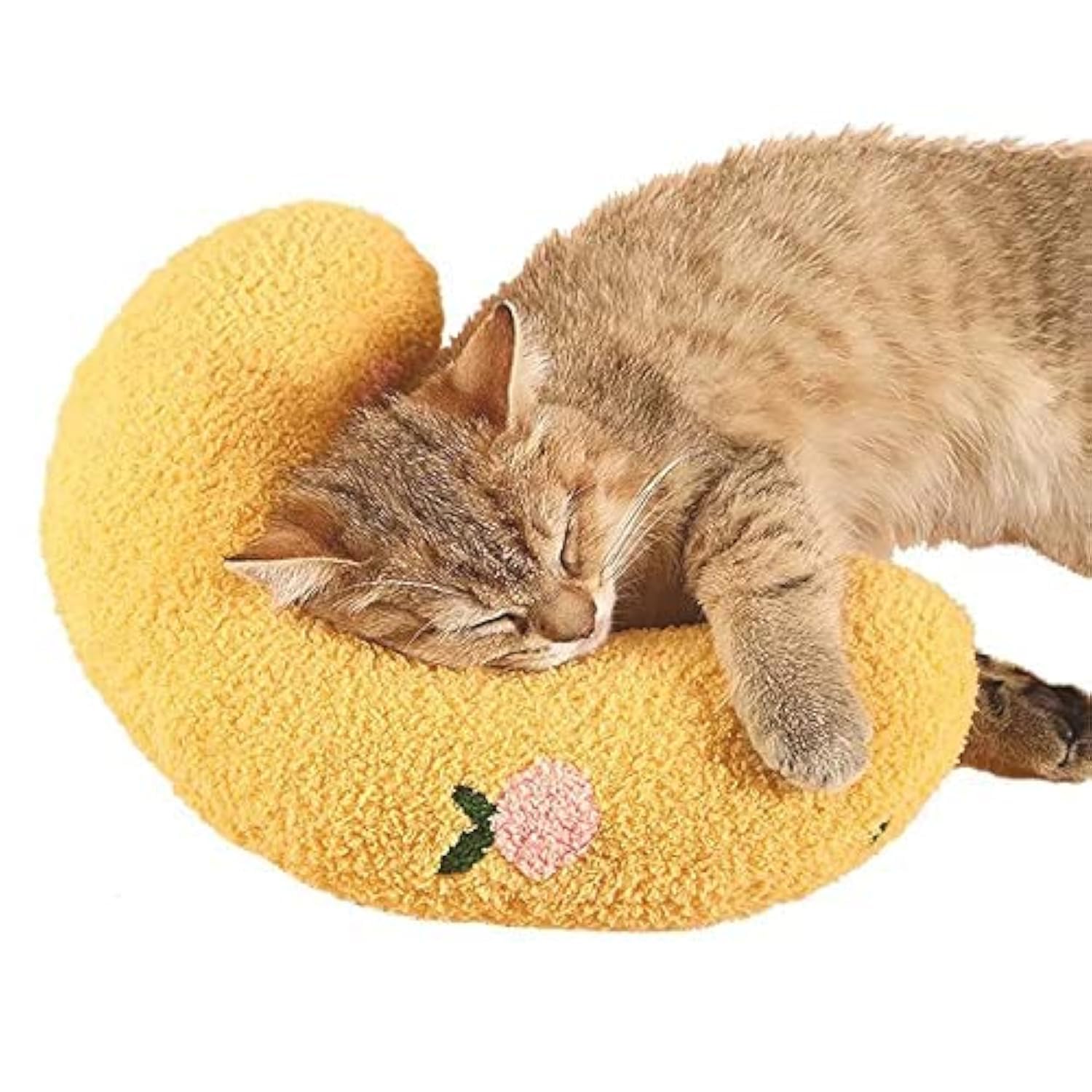 Les Arbres Fair coussin petit chat demi-donut doux pour le confort du chat