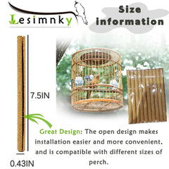 Lesimnky couvre-perchoirs jaune faciles à installer et à changer rapidement.