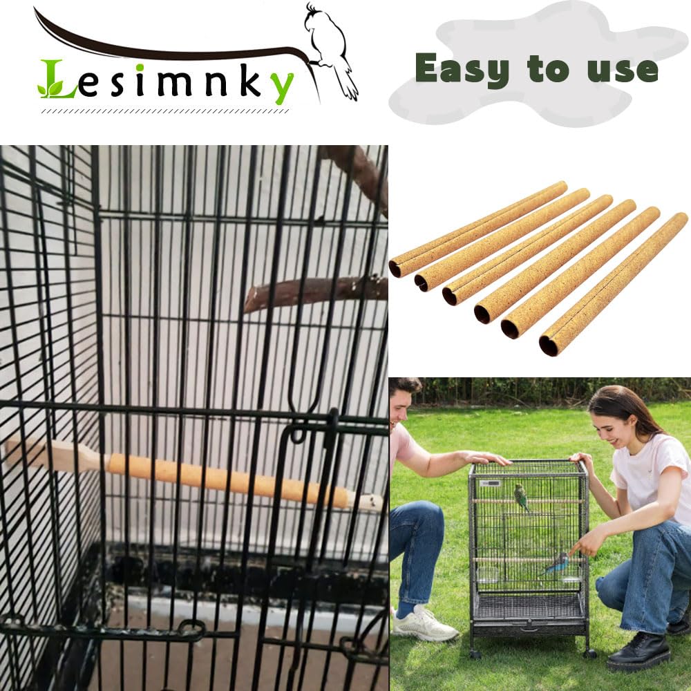 Lesimnky accessoire perchoir jaune convient aux petits oiseaux comme canaris et perruches.
