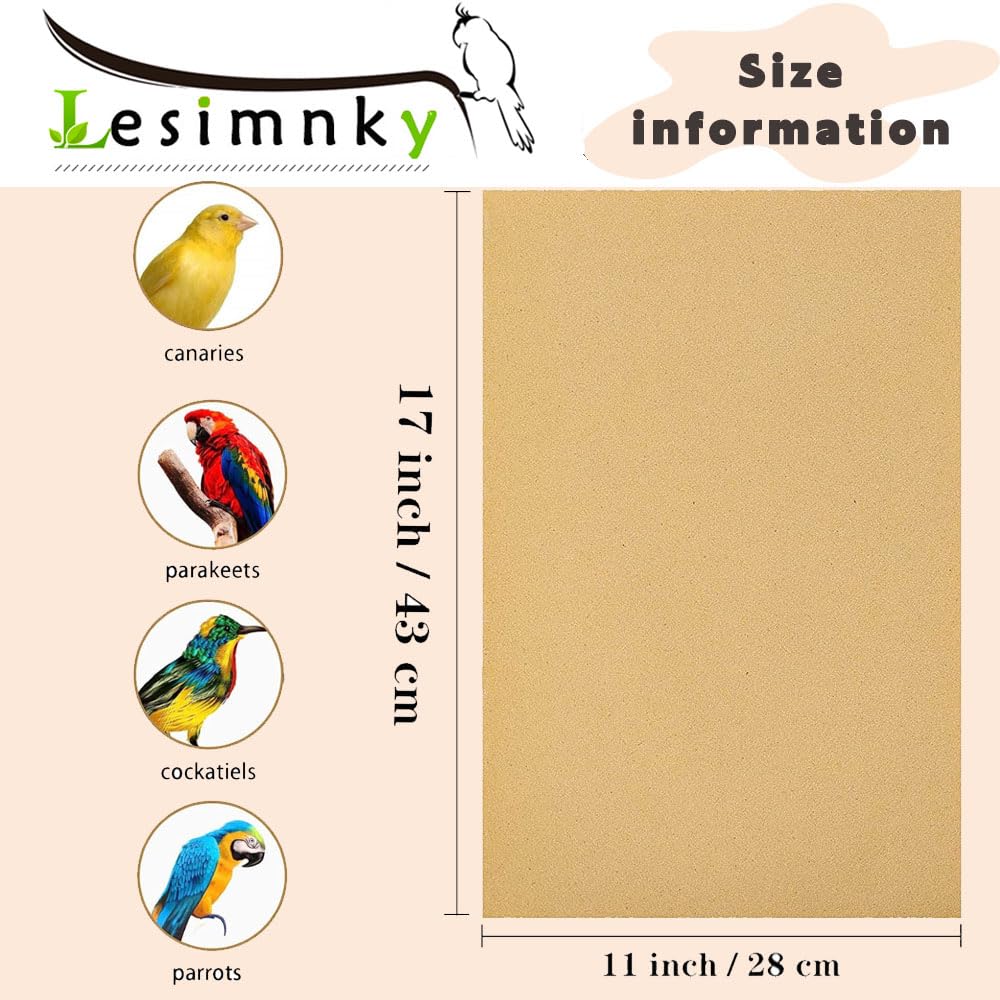 Papier-gravier Lesimnky, cage d'oiseaux, matériau naturel et sûr.