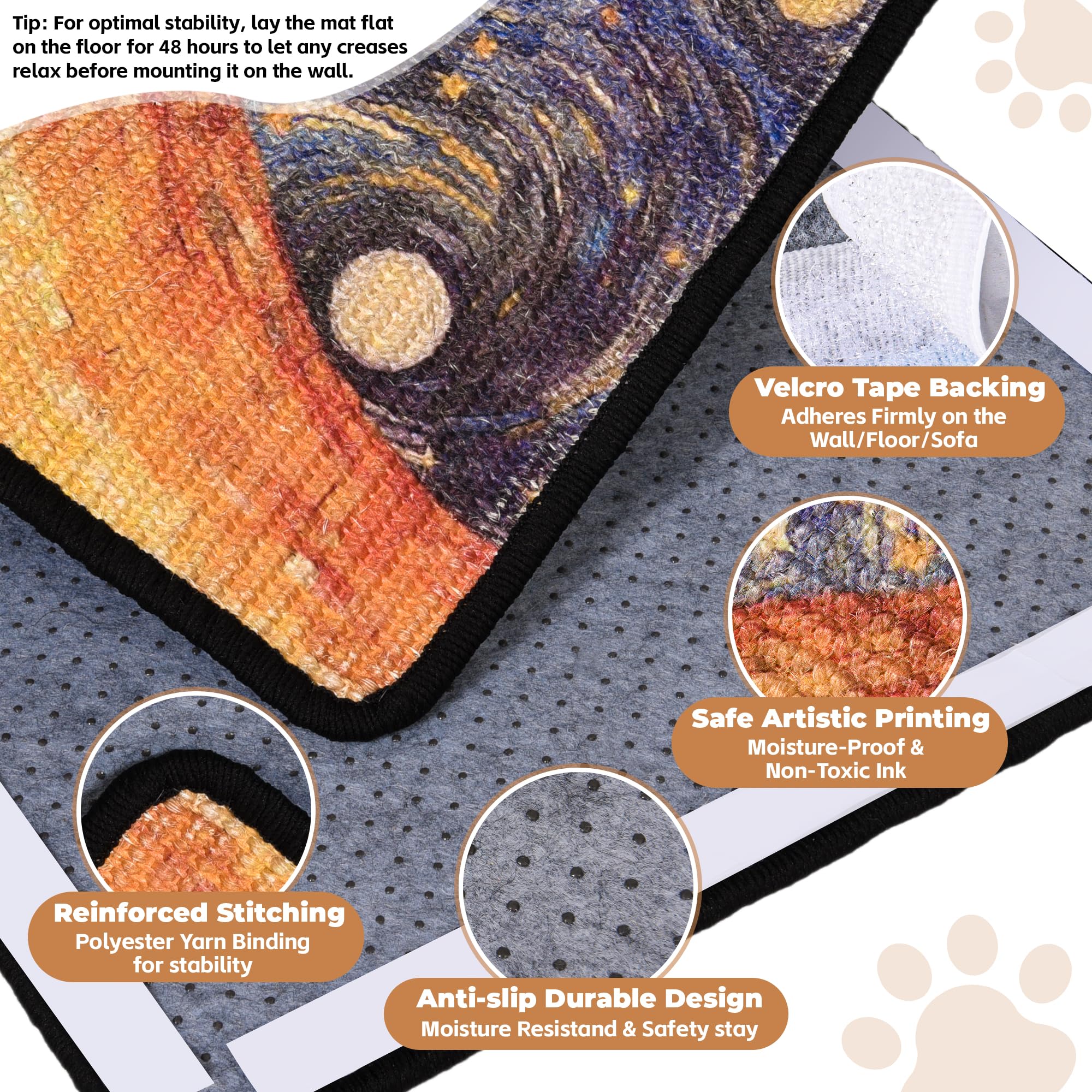 Lesissmer Tapis sisal protège canapé et s’intègre au salon.