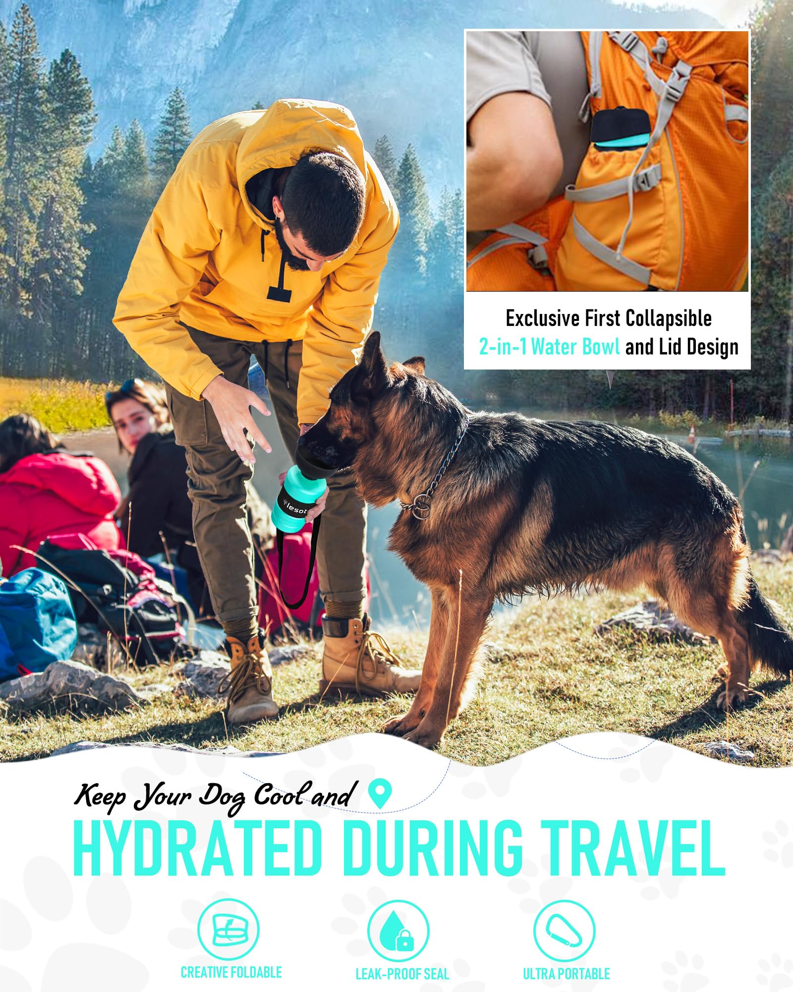 Accessoires extérieurs Lesotc, hydratation lors d’activités en plein air