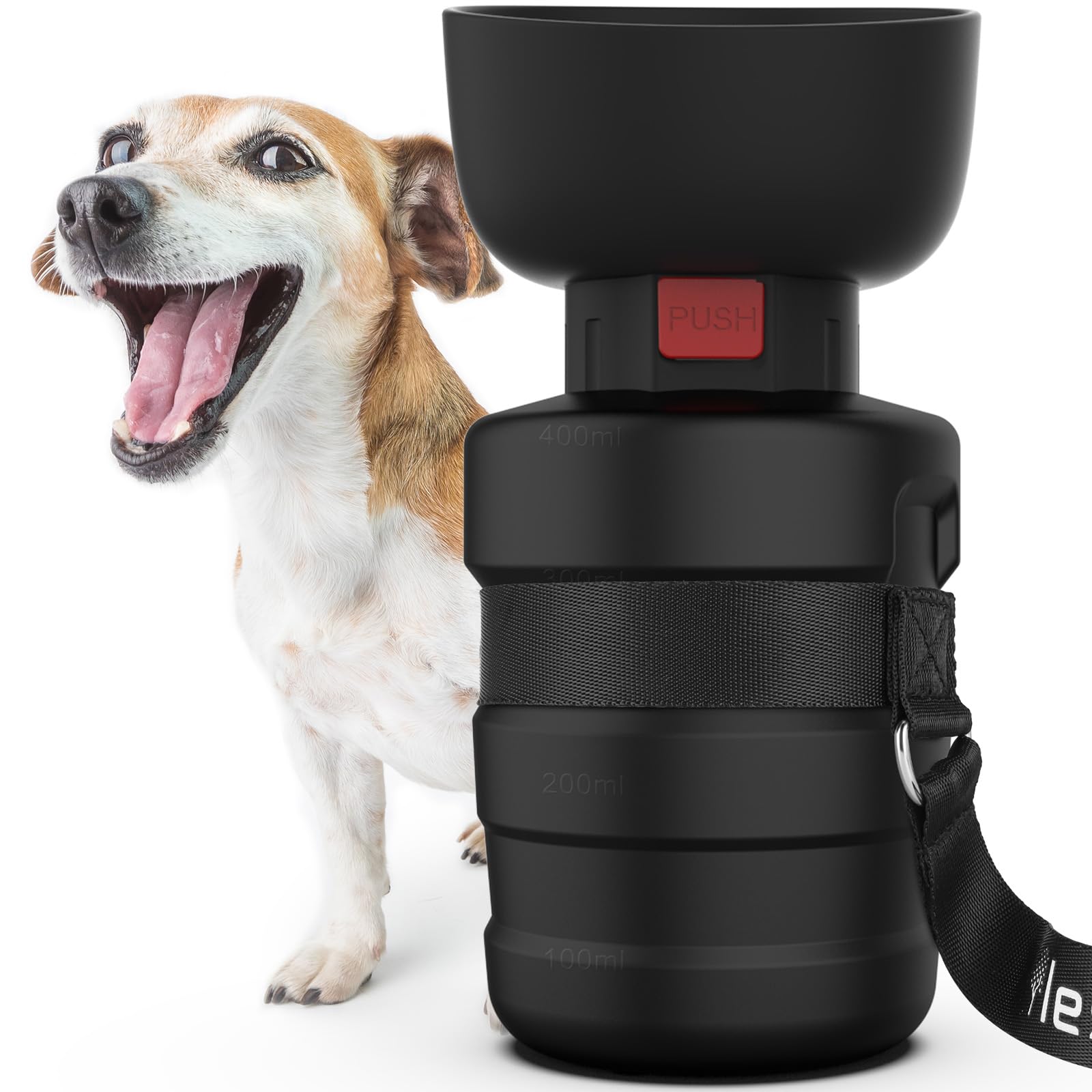 Lesotc bouteille d'eau pour chien portable, idéal pour promenades.
