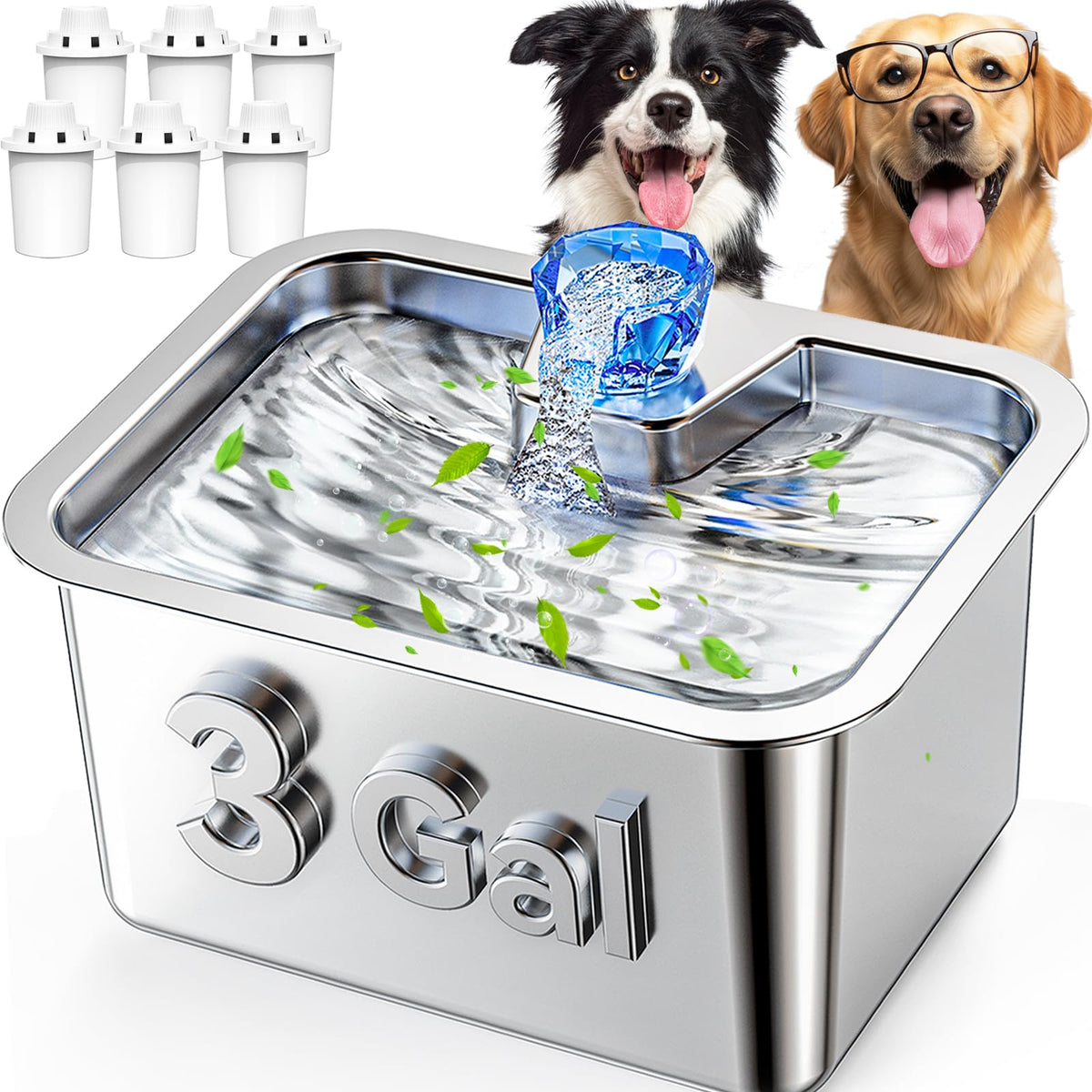 La fontaine Lesotc 11L en acier inoxydable offre hydratation durable sans réapprovisionnement fréquent.