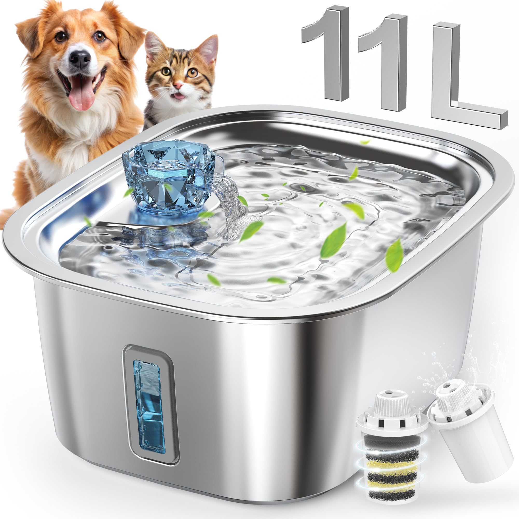 Fontaine Lesotc 11 L pour chien, réduction des remplissages quotidiens.