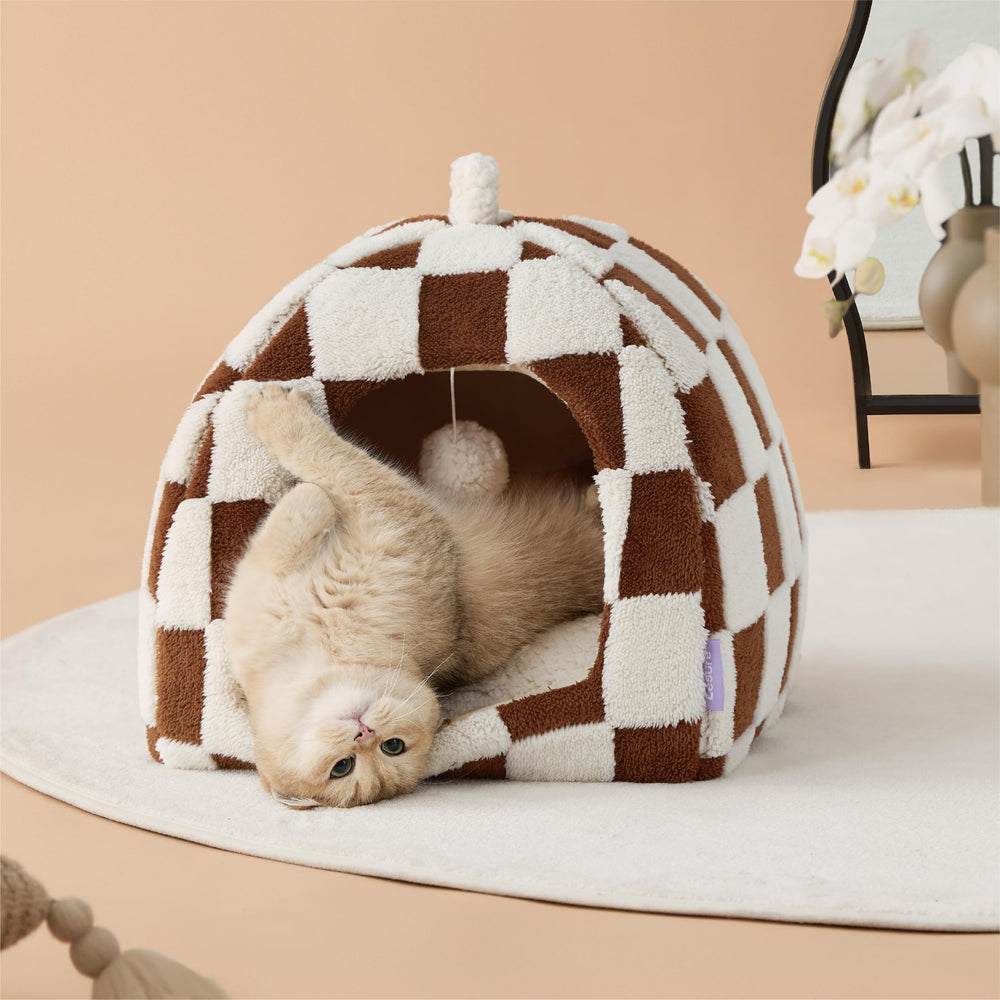 LE SURE caverne-chat-interieur: refuge douillet pour siestes paisibles.