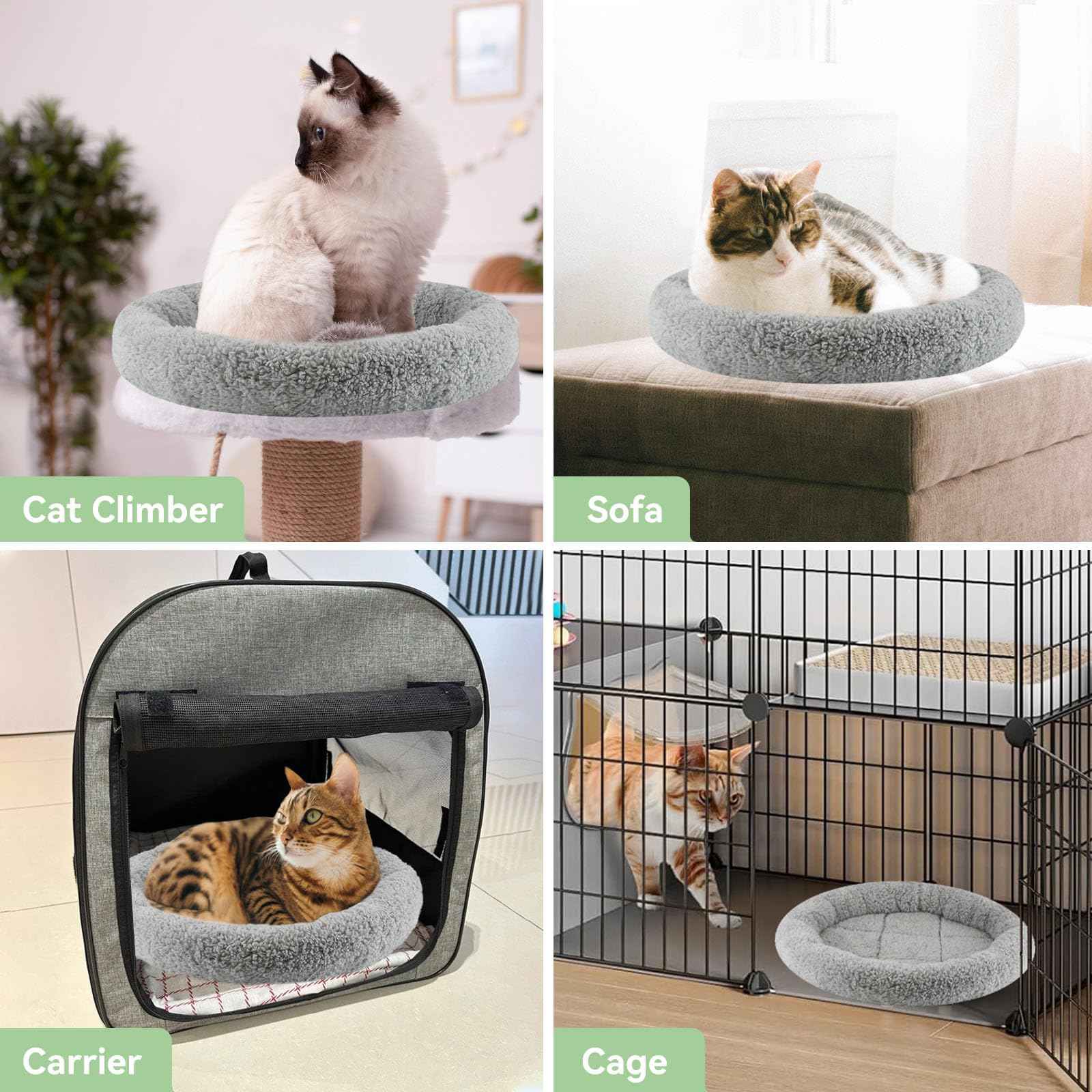 Base anti-dérapante LESYPET maintient le lit en place pendant les siestes.