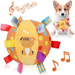 Letalong balle-peluche-6pouces: jouet interactif doux pour chiens.
