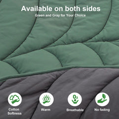 Letalong couverture-chien-feuille design-feuille apporte style et confort.