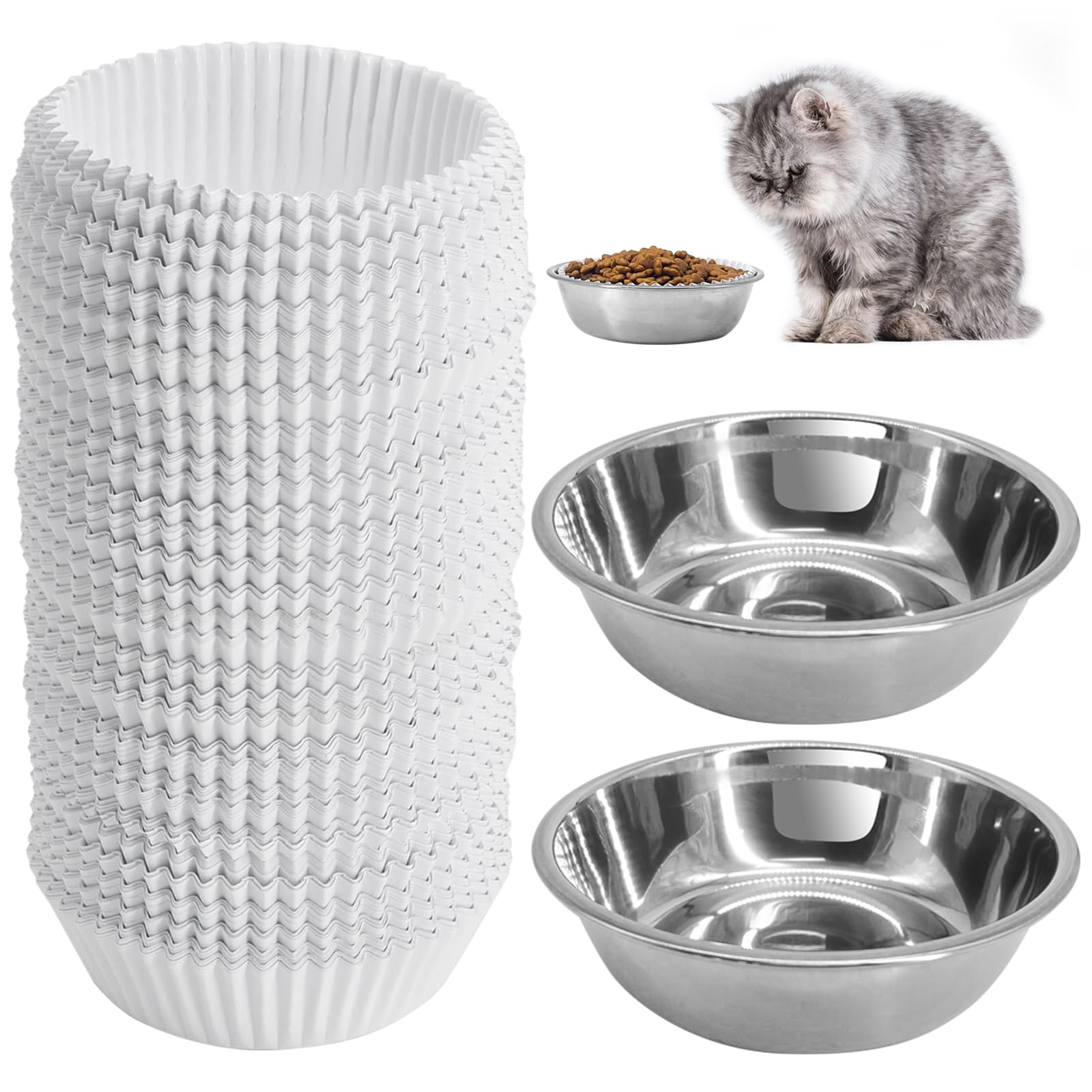 letesult gobelets-papier-chat: repas rapides et propres pour votre animal