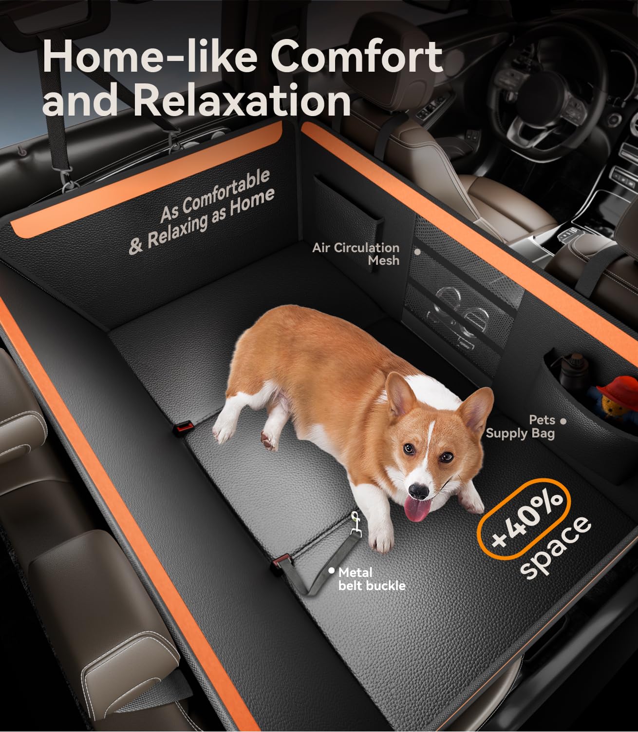 Letsenjoy base-solide-dalle-180-kg-chien: soutien fiable pour grands chiens en voyage