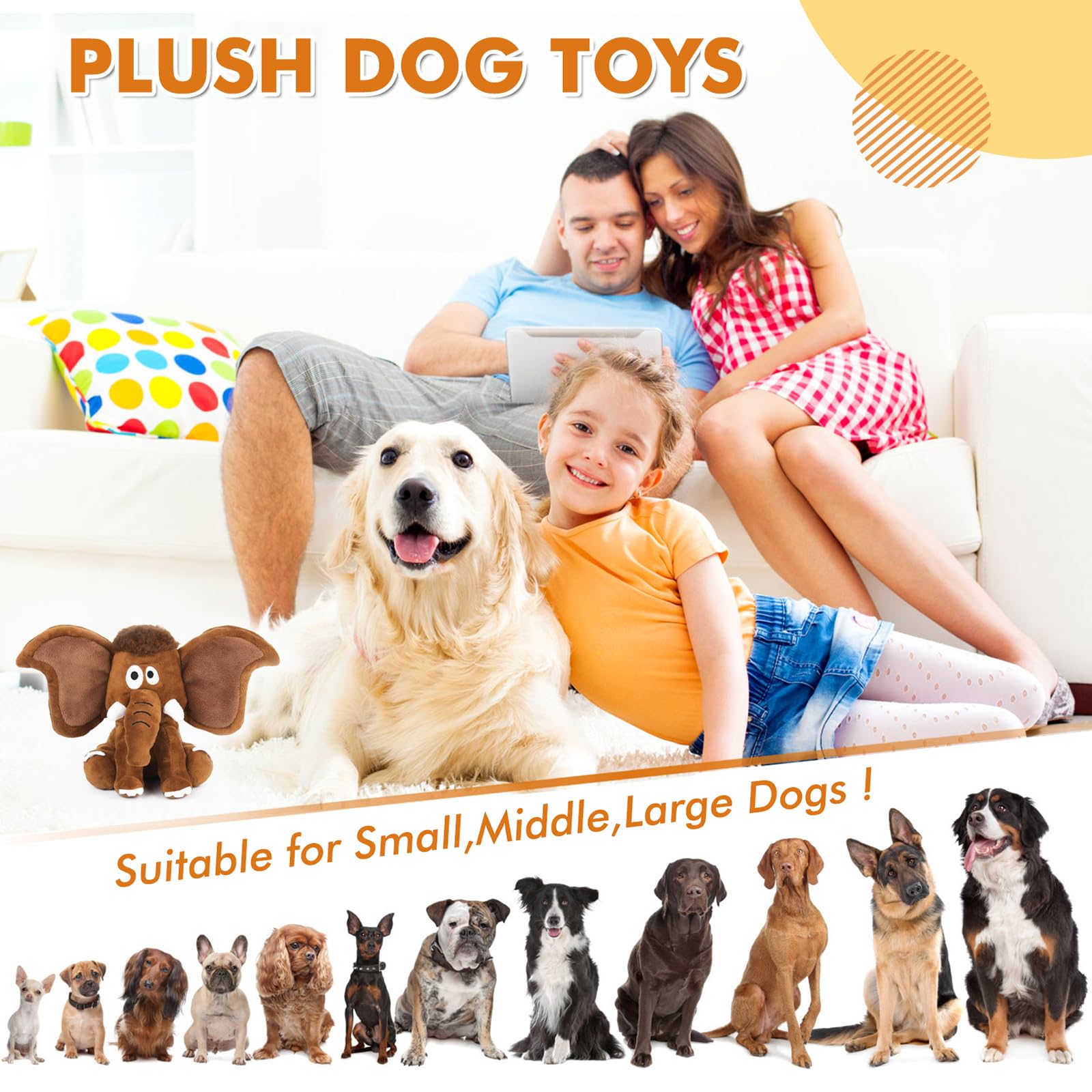 Cadeau Letsmeet peluche interactive pour chien, parfait pour offrir et partager des moments joyeux.