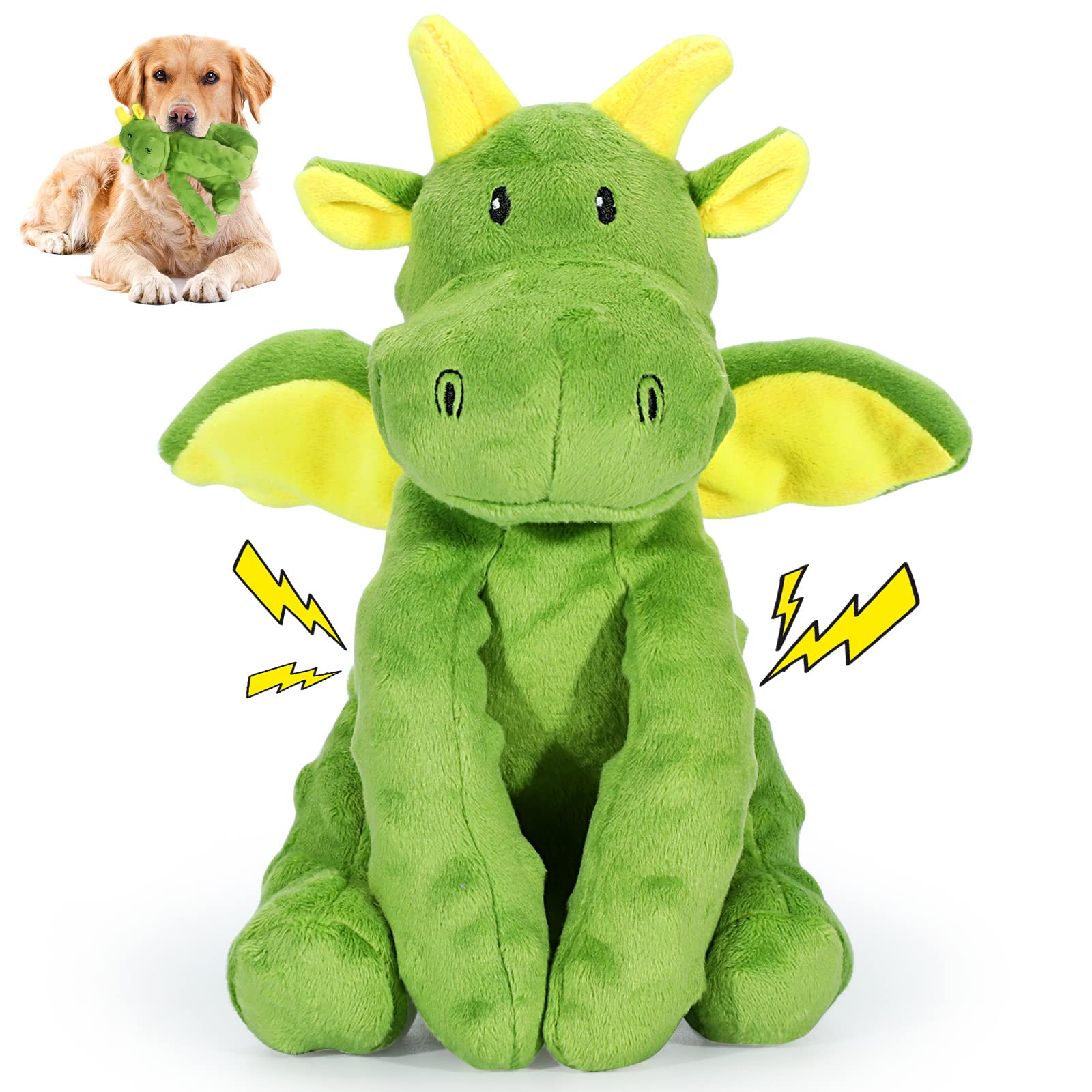 Jouet Letsmeet sifflement et peluche pour chien, stimule l’attention et le jeu.