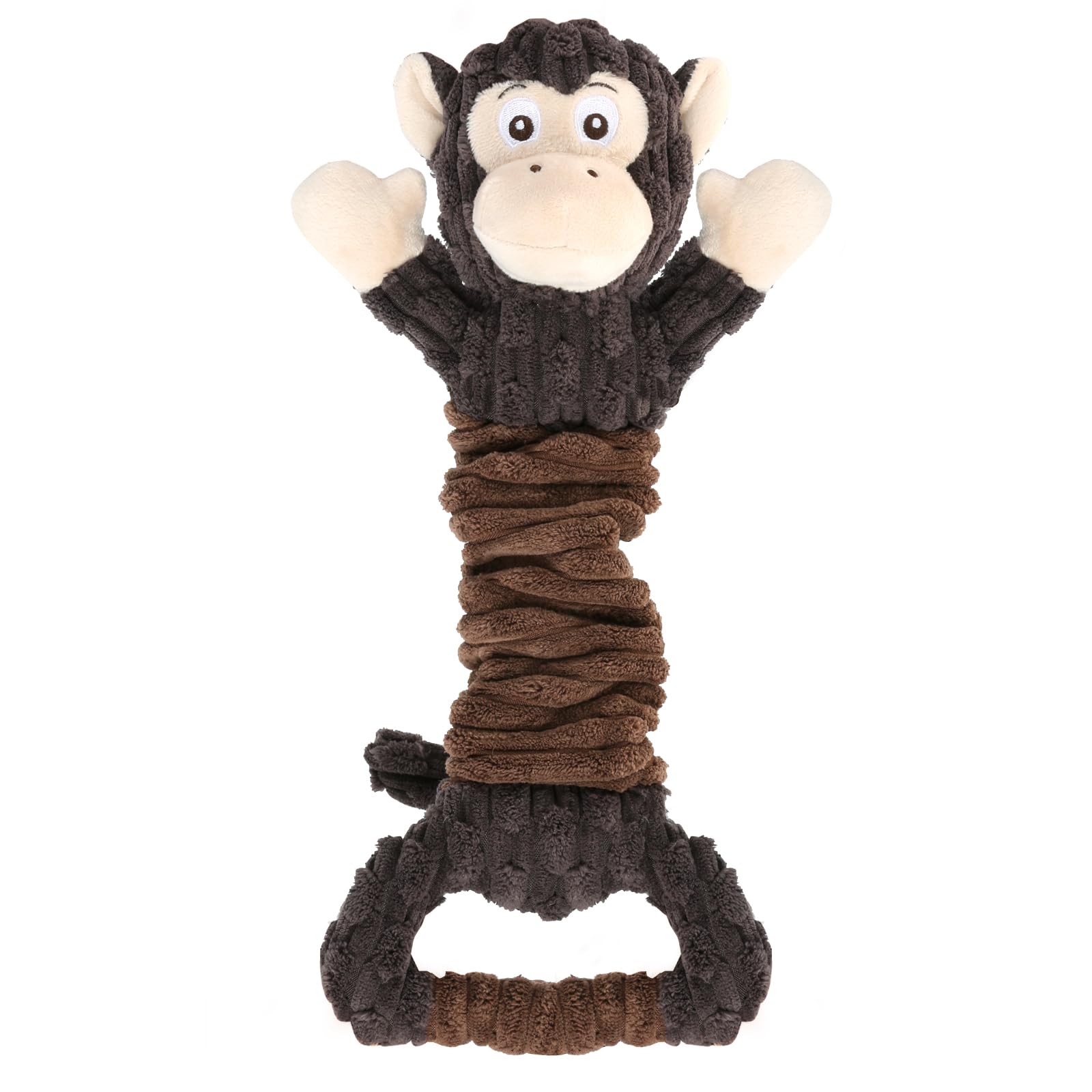 Letsmeet peluche avec papier-crinkle : divertissement durable pour chiens.