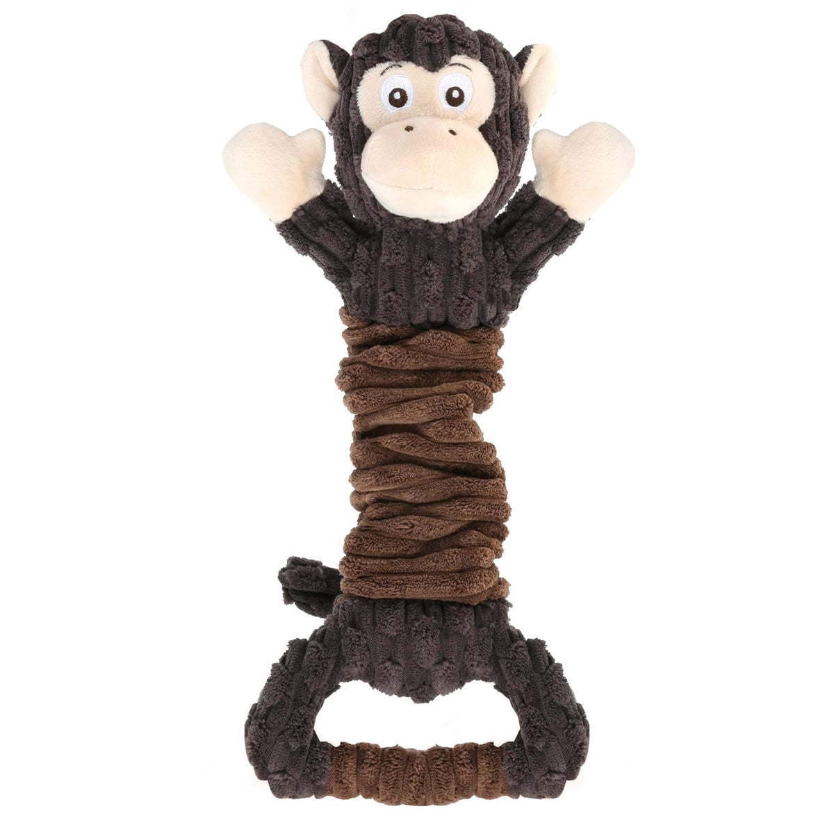 Letsmeet peluche avec papier-crinkle : divertissement durable pour chiens.