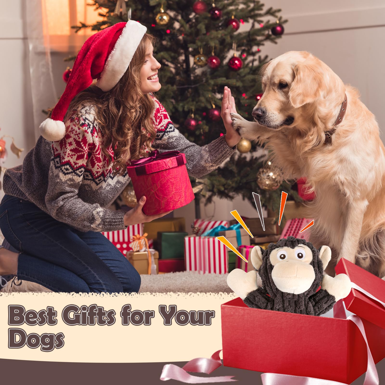 Cadeau Letsmeet peluche chien : idée ludique pour votre compagnon.