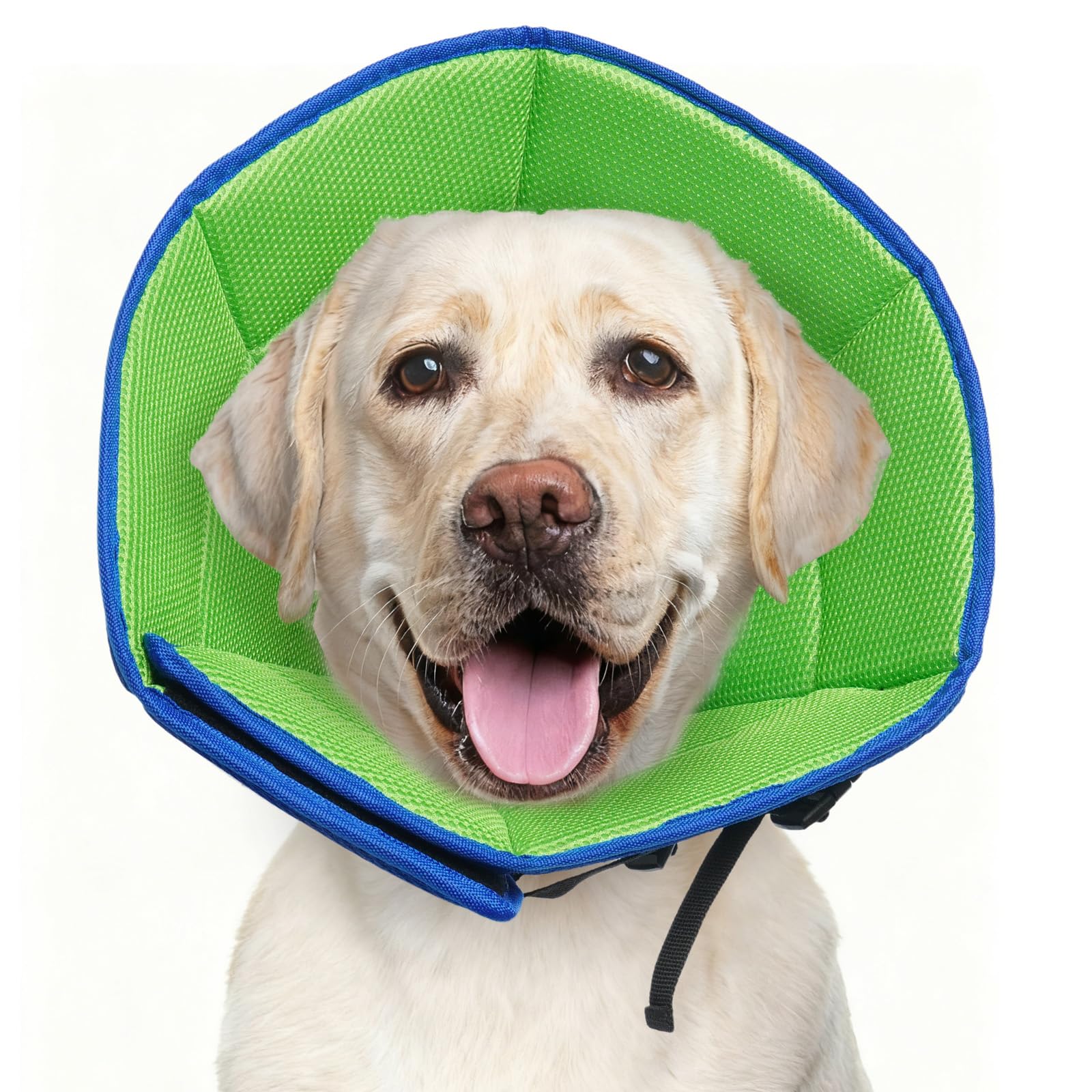 Collier-cone doux LETSQK pour chien XL offrant un confort durable pendant la récupération.