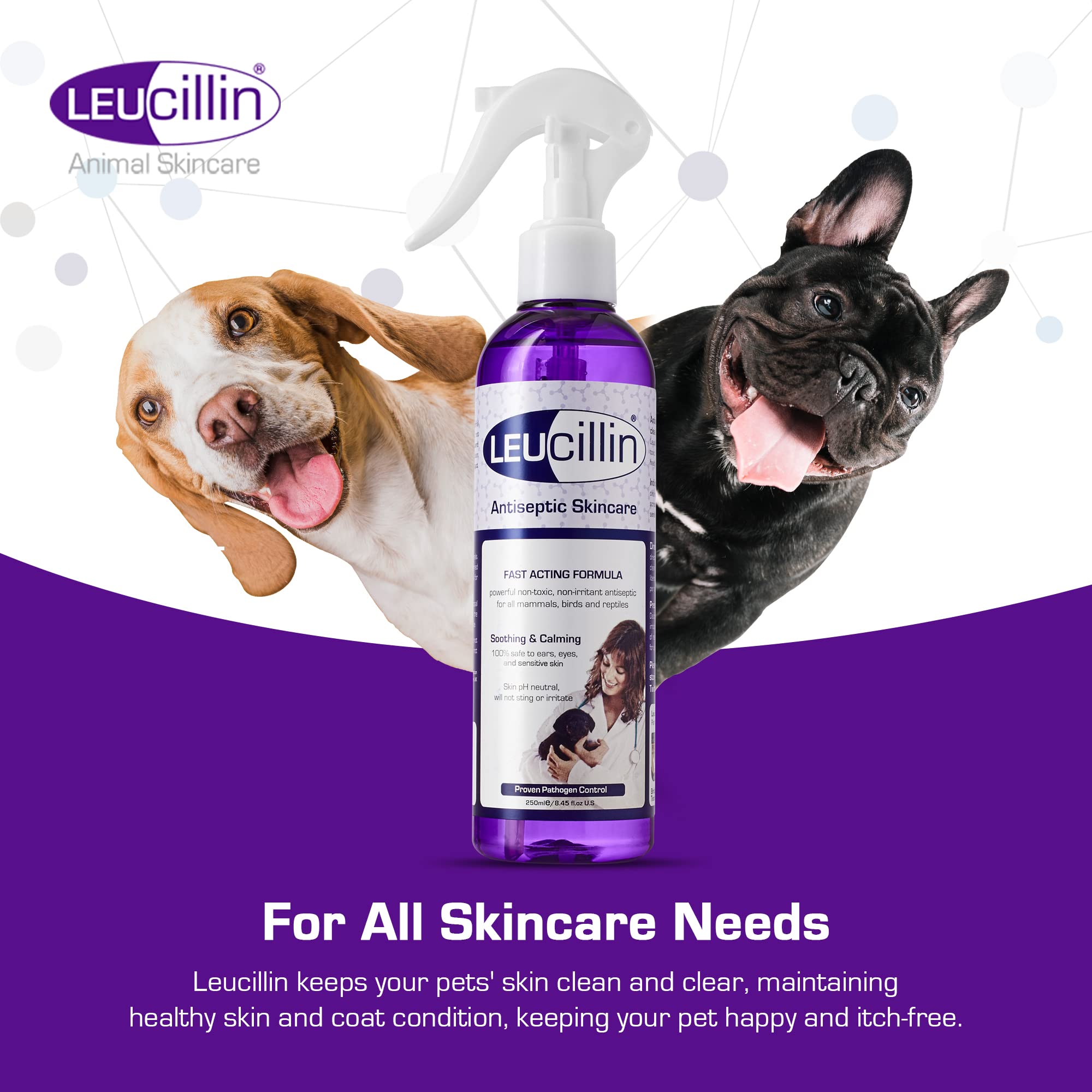 Application sur zone sensible avec Leucillin pour confort cutané.