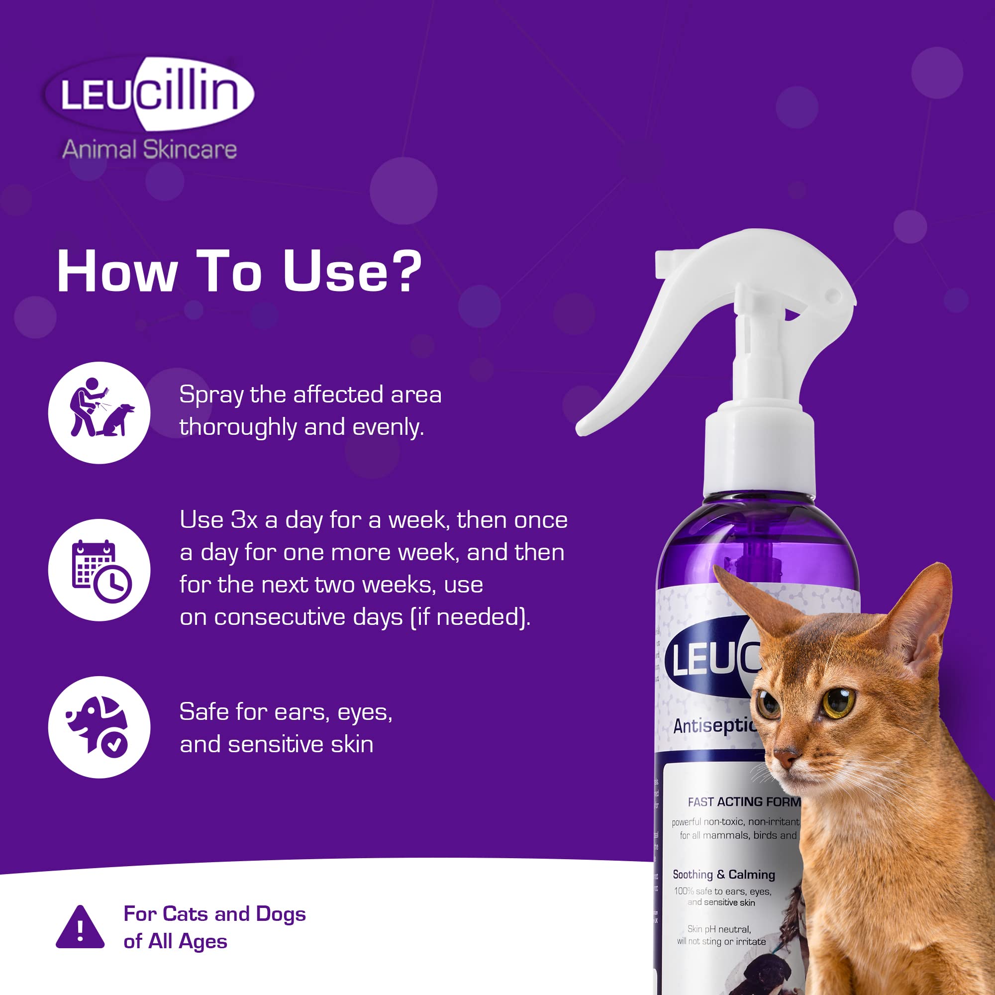 Produit sûr même si léché ou ingéré par l’animal.