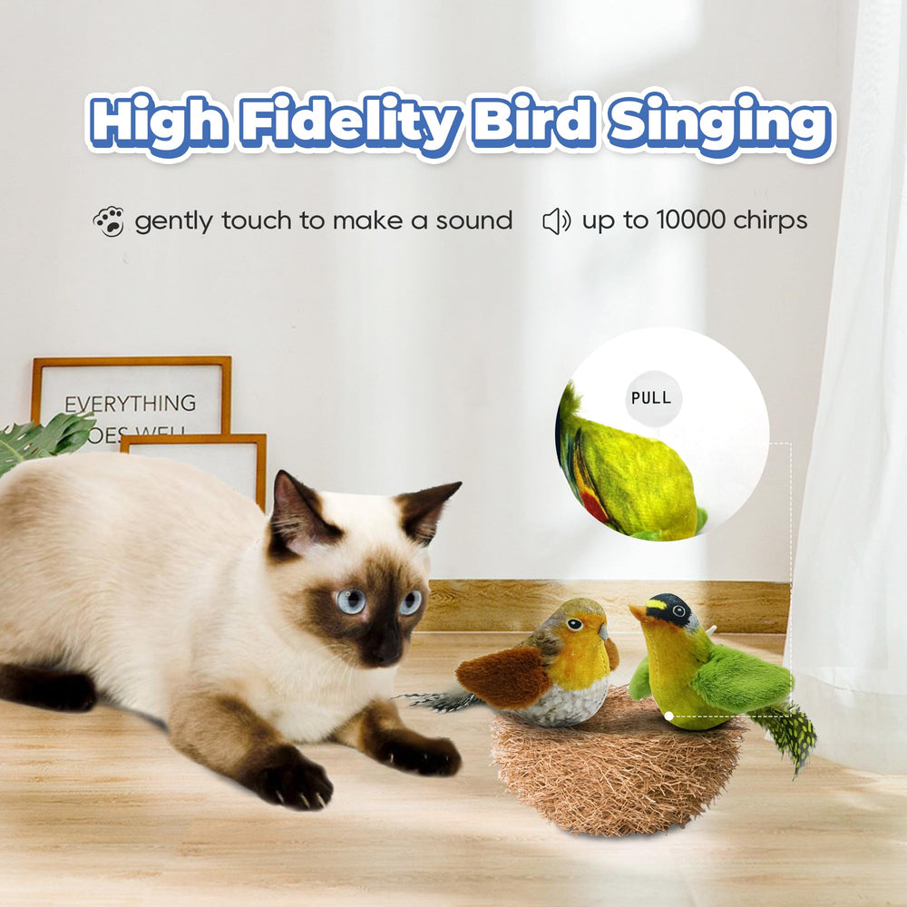 LEWISER: oiseau-simulé-peluche-4-pouces, douceur tactile et divertissement.