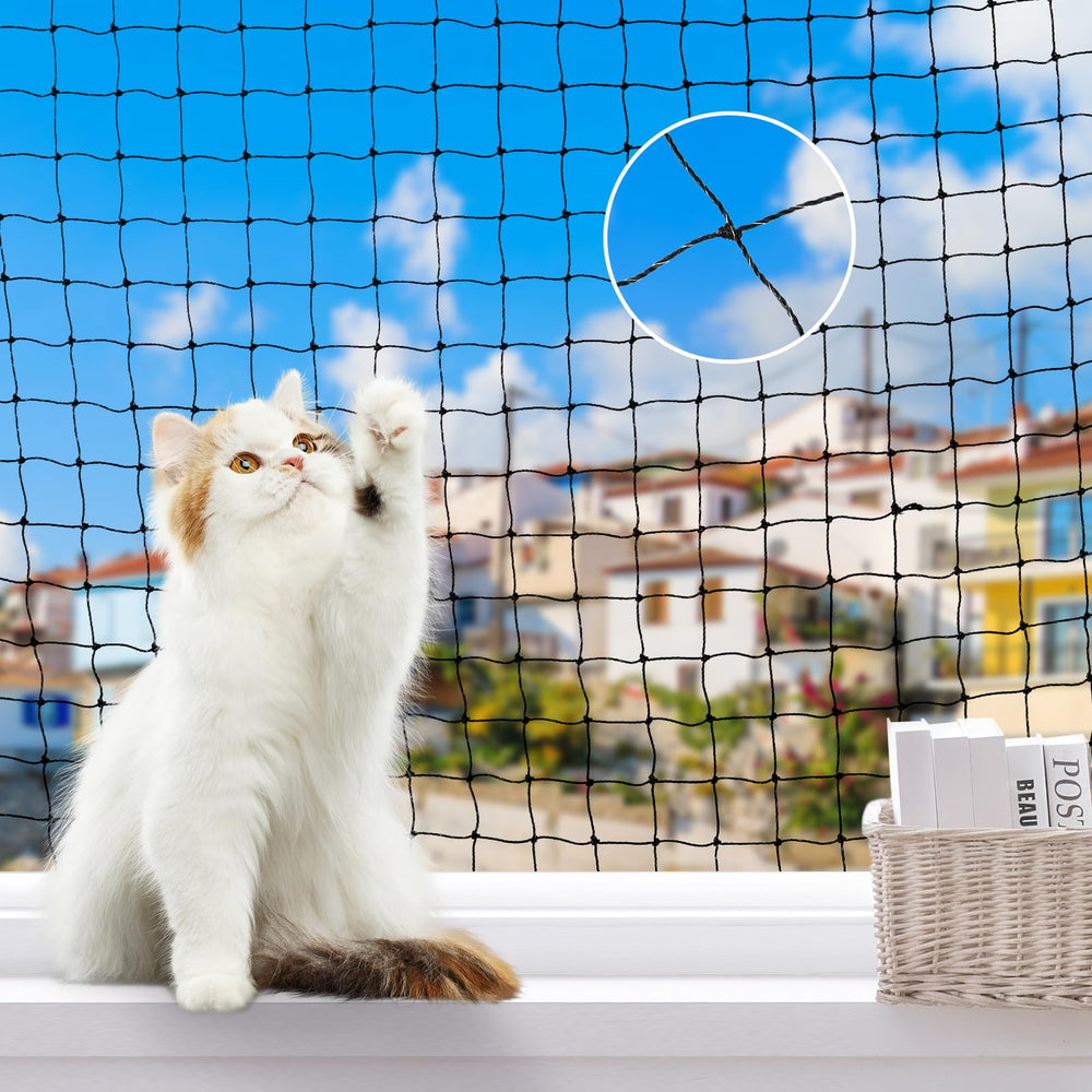 Lewondr filet balcon pour chat protégeant contre les chutes sur balcon.