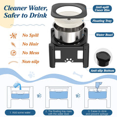 Lewondr disque flottant ralentisseur pour hydratation propre